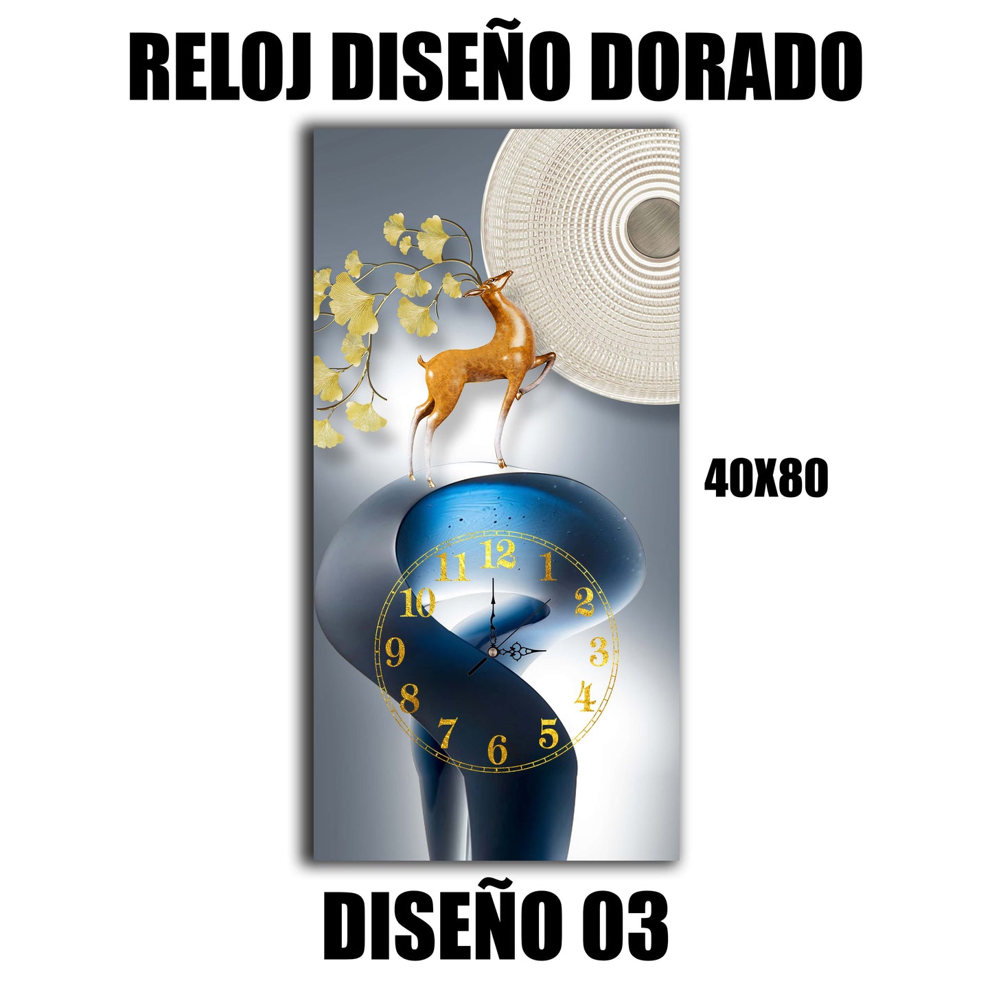 Reloj Cuadro 80x40