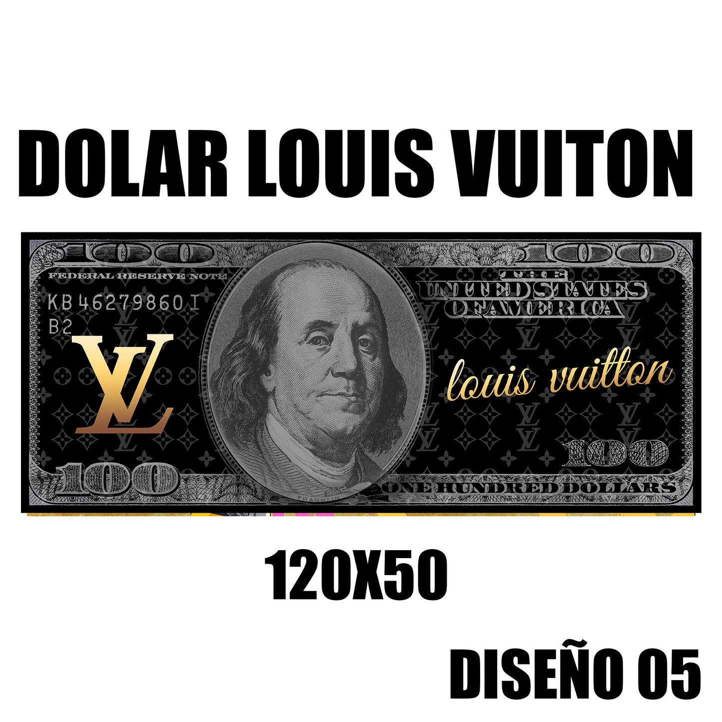 Cuadro Dolar 120x50