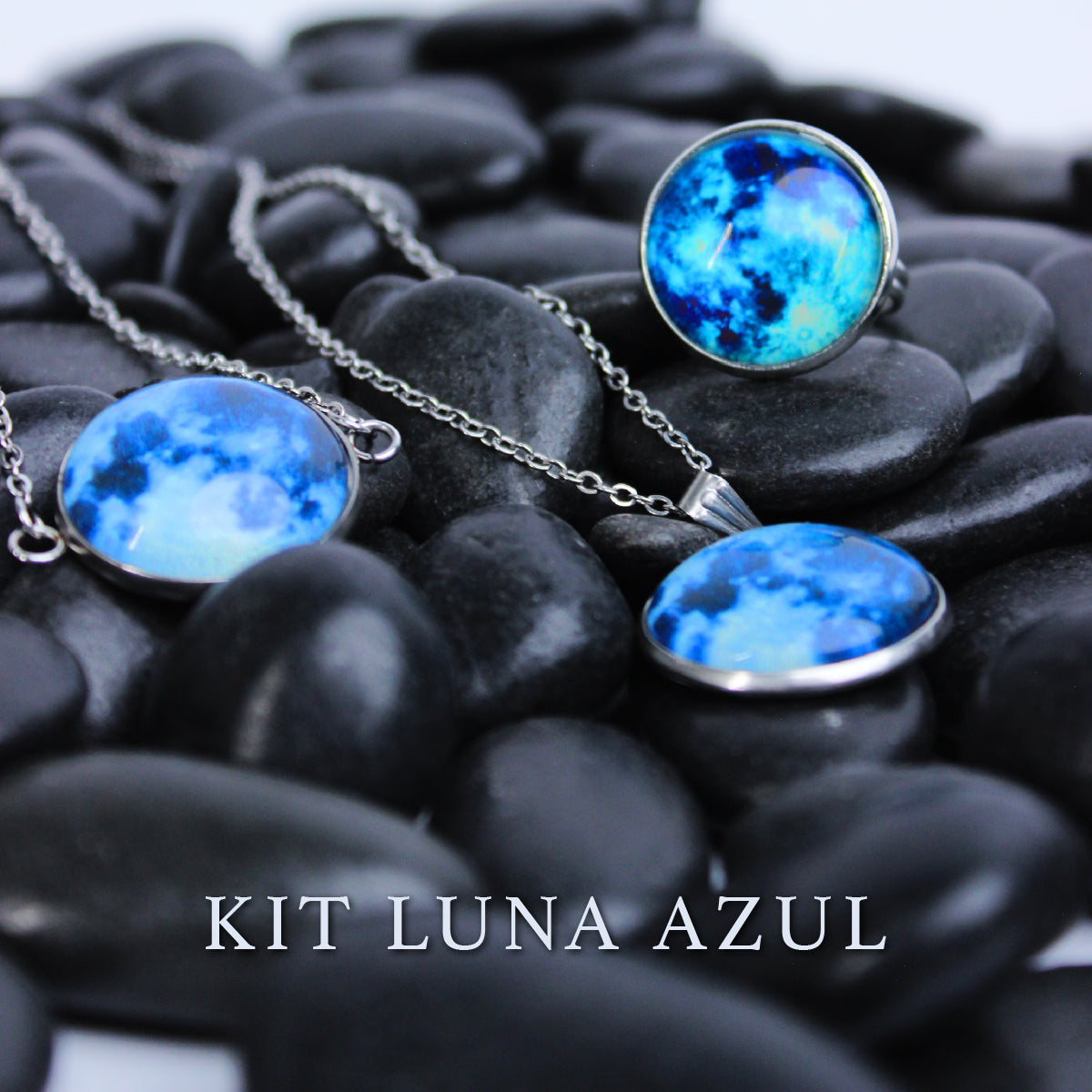 Luna Eterna – Conjunto de Joyería Cielo Nocturno