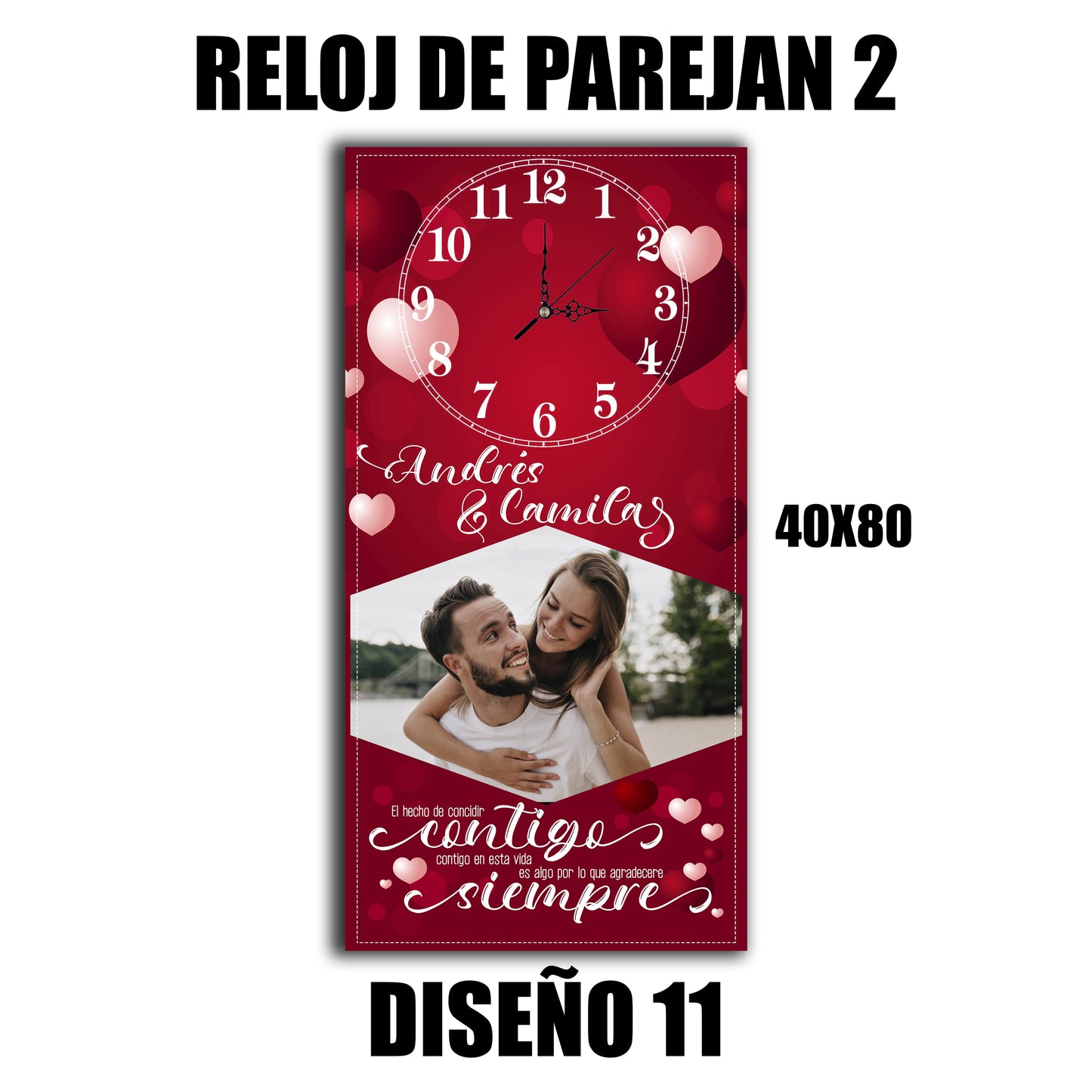 Reloj Cuadro 80x40