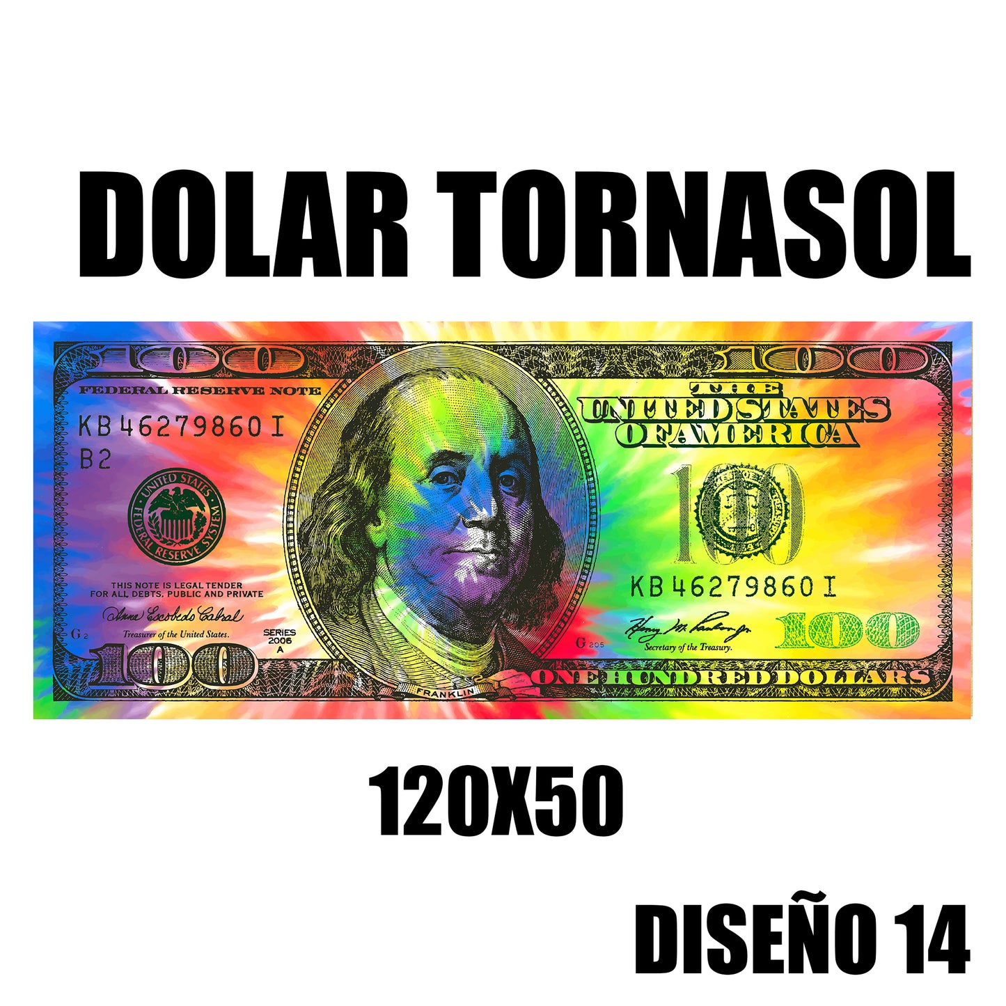 Cuadro Dolar 120x50