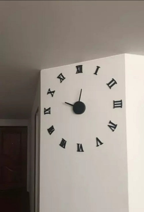 Reloj Mini 50x50cm Color Negro