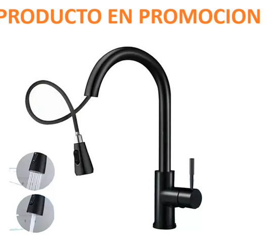 Grifo Multifuncional Extendible En Acero