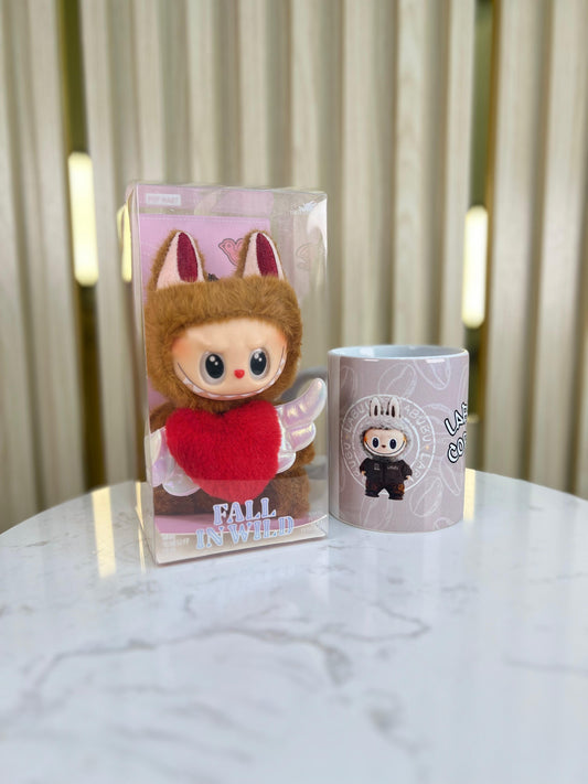 Combo Tierno Labubu Con Sonido Mas Vaso