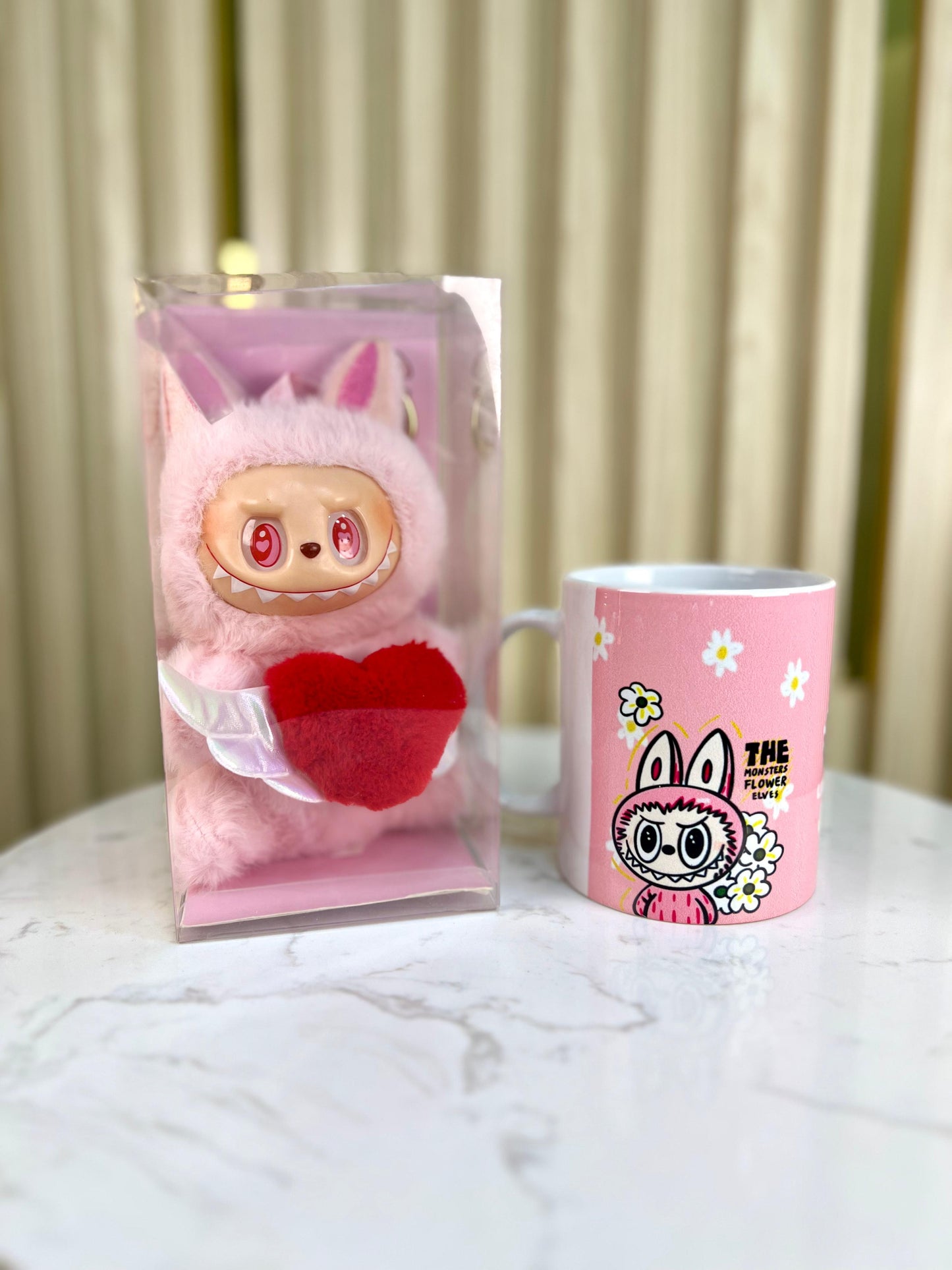 Combo Tierno Labubu Con Sonido Mas Vaso