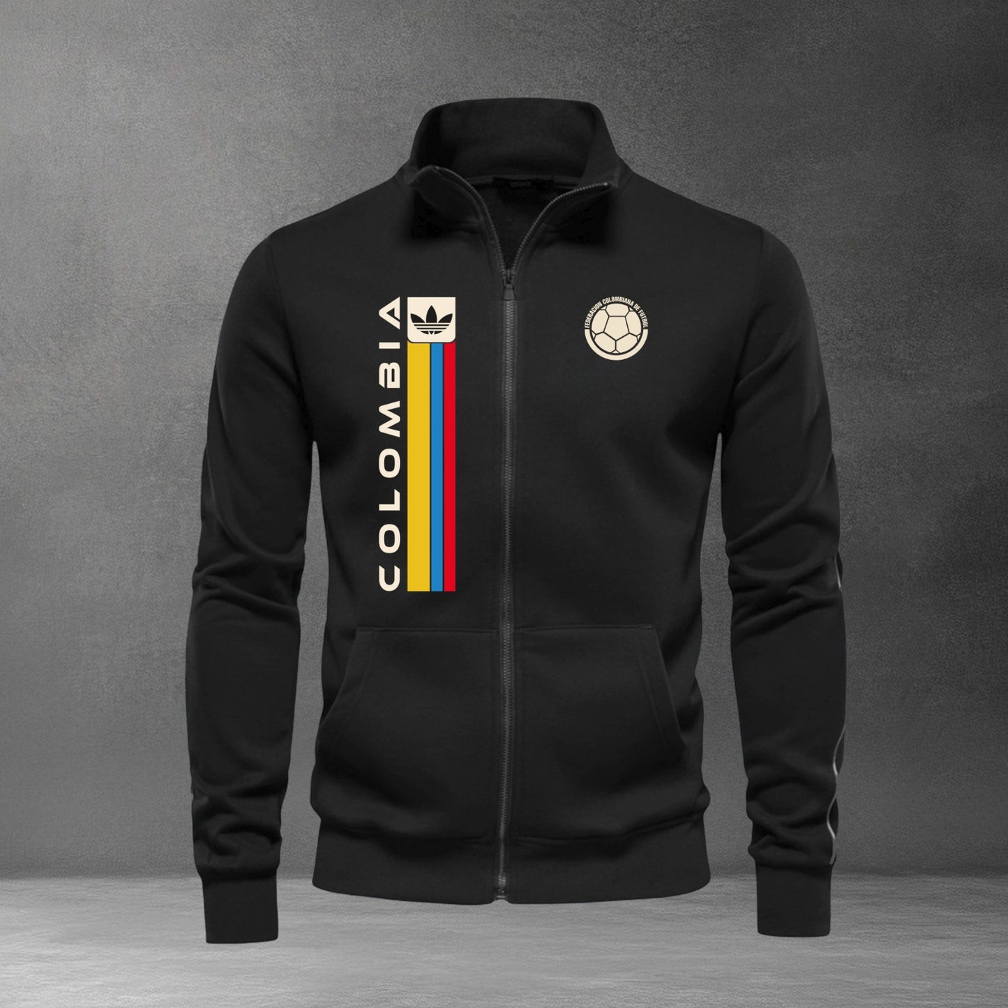 Buzo Cuello Alto Colombia Logo Bordado