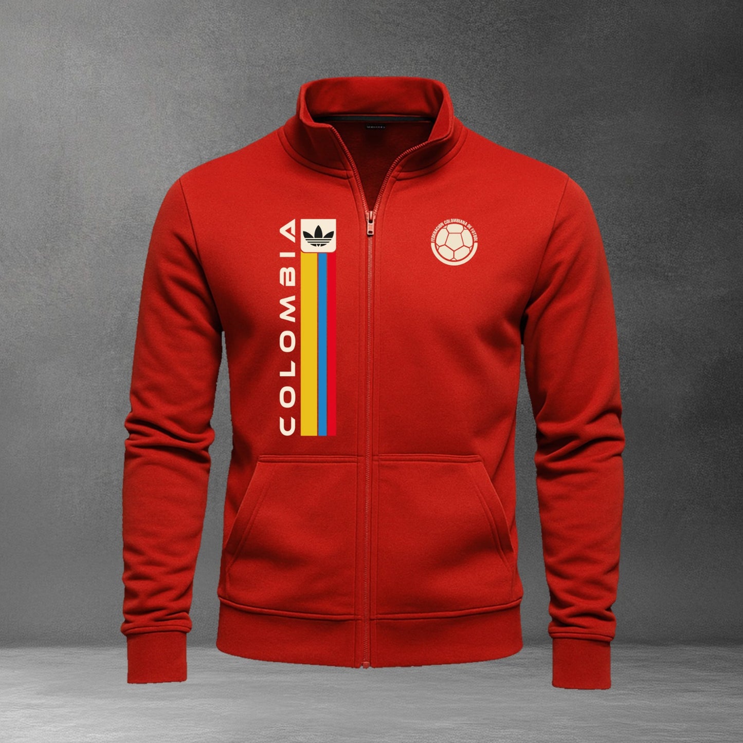 Buzo Cuello Alto Colombia Logo Bordado