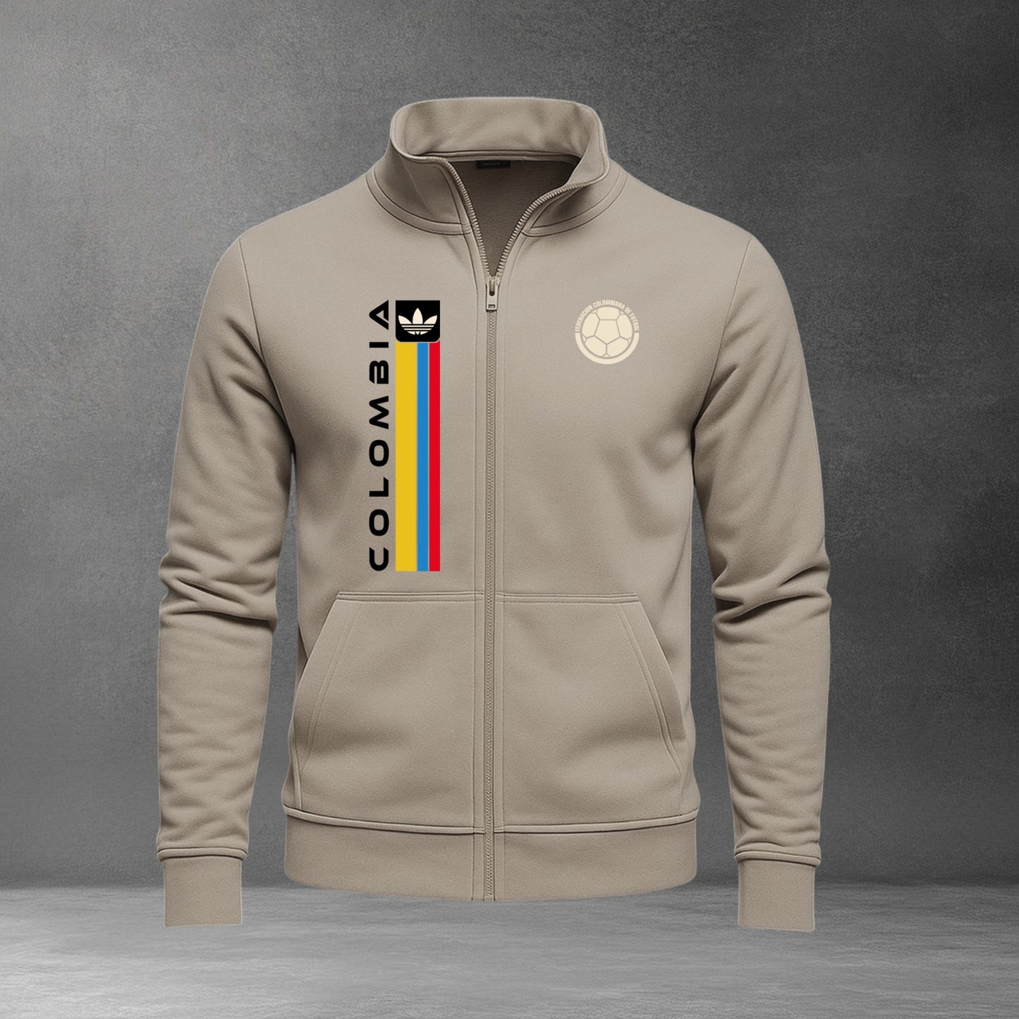 Buzo Cuello Alto Colombia Logo Bordado