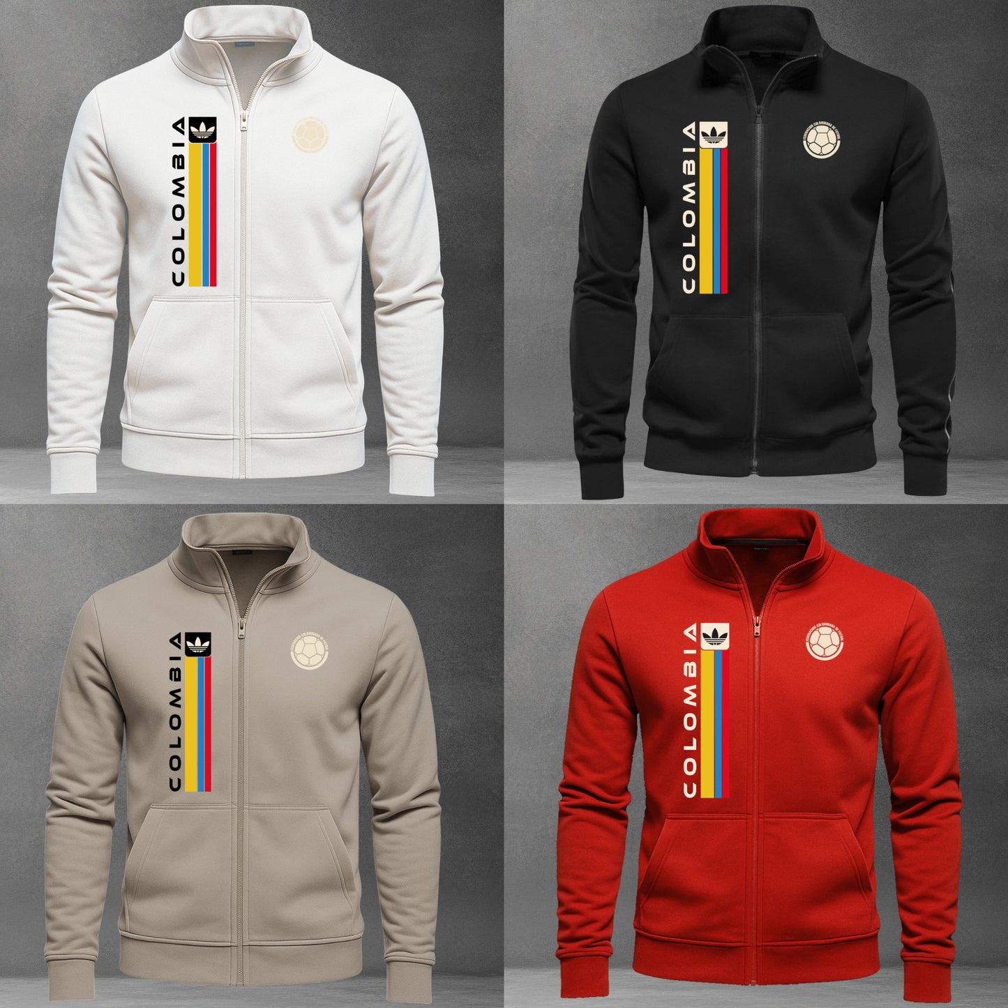 Buzo Cuello Alto Colombia Logo Bordado